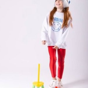 Legging Roja metalizada