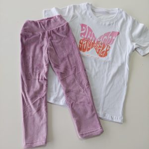 Legging plush lila