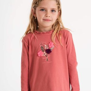 Remera m/l Emma ladrillo