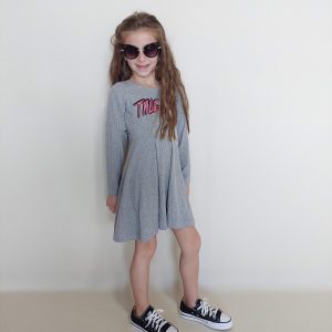 Vestido True Love gris