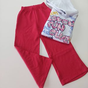 Pantalón Wide legg frisa roja