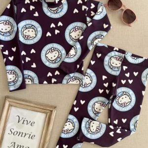 Remera térmica Kitty uva
