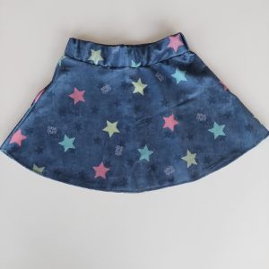 Falda Gris con Estrellitas