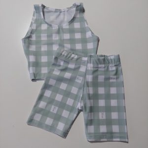 Conjunto Top y Biker Cute Verde