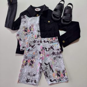 Conjunto Top y Biker Savage