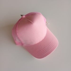 Gorra Trucker gabardina Rosa (Regulable)