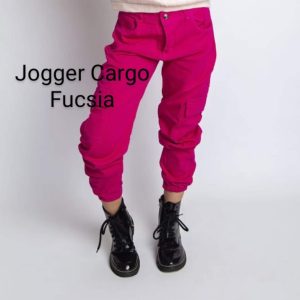 Jean Jogger Cargo Fucsia
