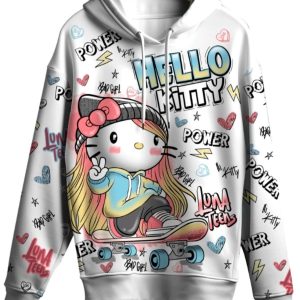 Buzo Frisa Kitty Graff blanco