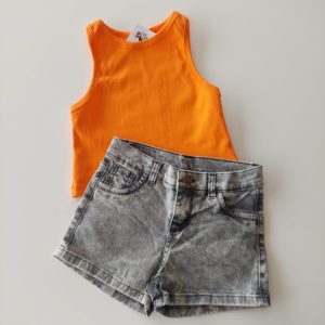 Top Zara Naranja