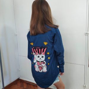 Camisa de Jean Lucky Cat