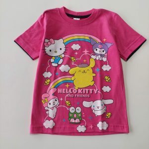 Remera m/c Hello Kitty and Friends fucsia
