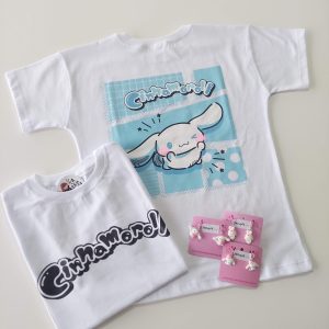 Remera m/c Cinnamonroll Flying Blanca