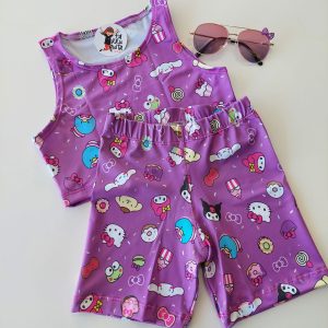 Conjunto Top y Biker Sanrio
