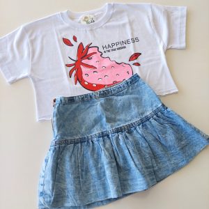 Falda pollera de Jean