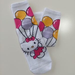 Medias 3/4 Kitty Globos