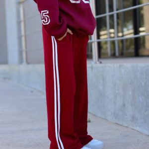 Pantalón Sport Doble Línea bordo frisado