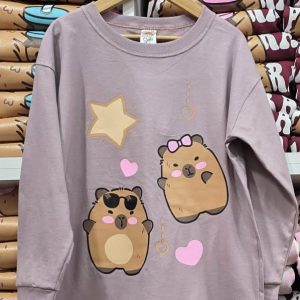 Remera m/l Capybara Party camel