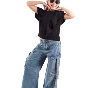 Pantalón Jean Doble Cargo
