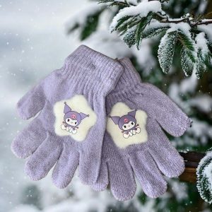 Guantes Kuromi lila