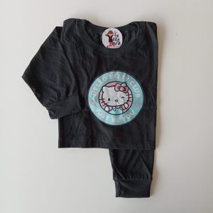 Remera Crop Top m/l Kitty Club Negra