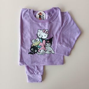 Remera Crop Top m/l Sanrio Pirámide Lila