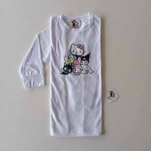 Remera m/l Sanrio Pirámide Blanca