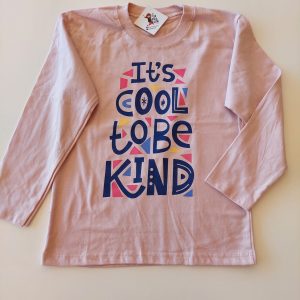 Remera m/l It's Cool to be Kind beige
