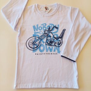 Remera m/l Motobike Blanca