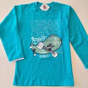 Remera m/l Skate Turquesa