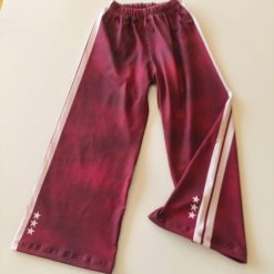 Pantalón Borgoña Star Wide Legg (Lycra Frisa)