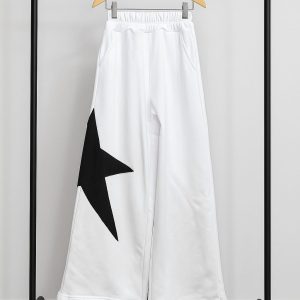 Pantalón Palazo Star blanco rústico