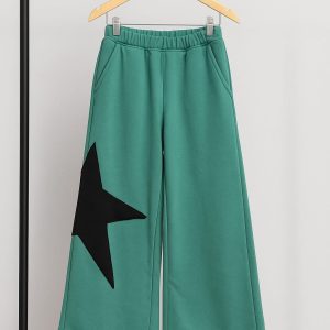Pantalón Palazo Star Verde rústico