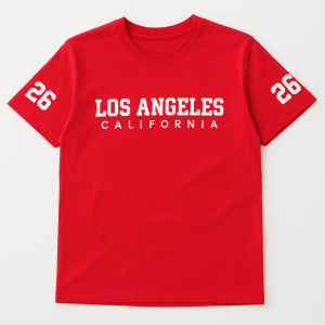Remera m/c Los Angeles Roja