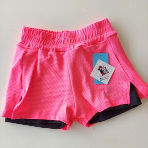 Short con calza fucsia