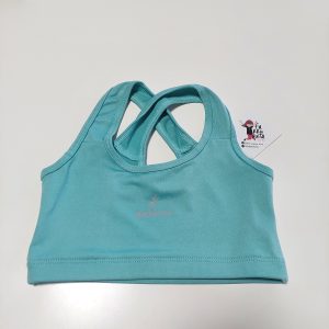 Top deportivo cruzado verde