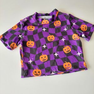 Remera crop top Halloween