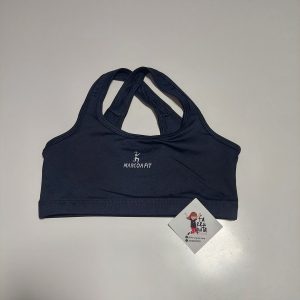 Top deportivo cruzado negro