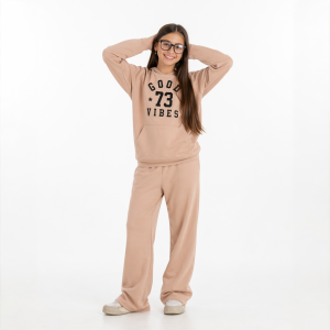 Pantalón wide joggin arena frisa