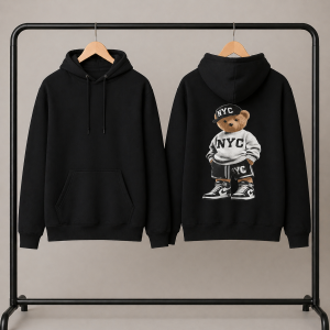 Buzo Teddy NYC negro frisa