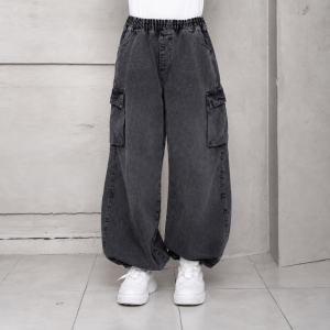 Pantalón jean jogger cargo unisex
