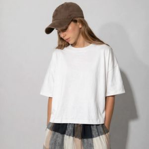 Remera boxy blanca