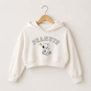 Buzo Snoopy crop natural