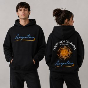 Buzo Argentina negro frisa